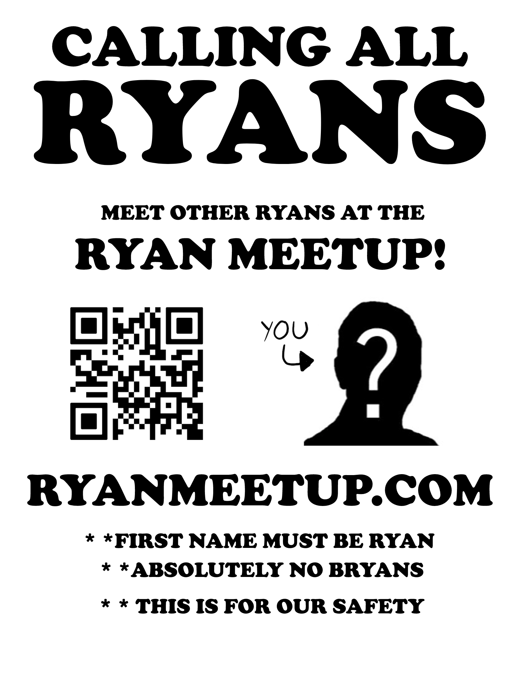 Calling all Ryans Poster