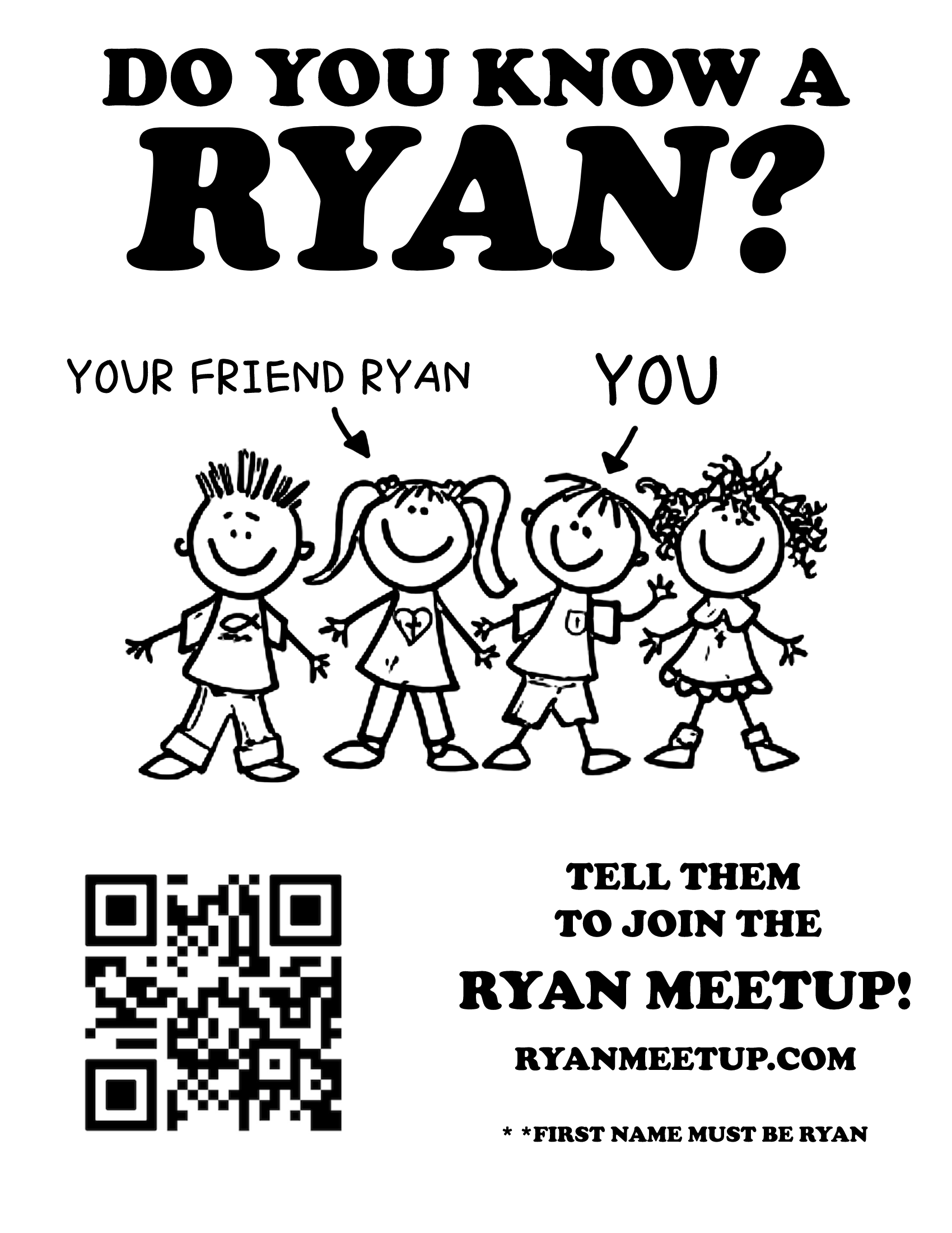 Know a Ryan Poster